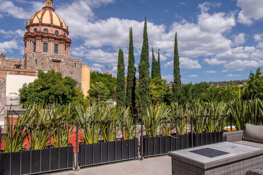 Vista desde la terraza de Casa Yuca